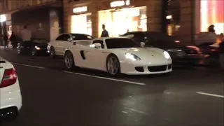 1 of 1270 Porsche Carrera GT driving around in London | fast acceleration, insane sound, chasing
