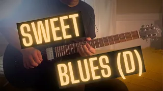 Sweet Groove Blues Guitar Backing Track (D)