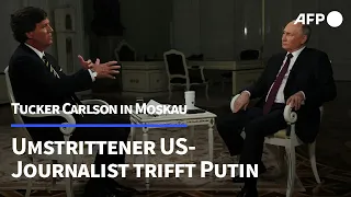 Putin-Interview von US-Journalist Carlson sorgt für scharfe Kritik | AFP