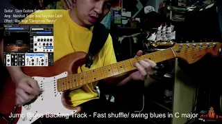 Jump Blues Backing Track - Fast shuffle/ swing blues in C major Solo By Wat Suwat