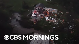 Millions of Americans under severe weather warnings amid tornadoes in Midwest, heat in South