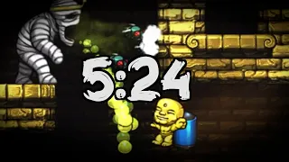 Spelunky No Teleporter No Gold Hell% Speedrun 5:24