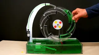 Hydraulic perpetual wheel, perpetual motion Idea