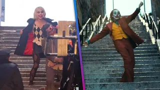 Lady Gaga Goes FULL Joker on Iconic Steps While Shooting Sequel