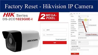 Hikvision IP Camera - Default Reset / IP Setting / Camera Name Change