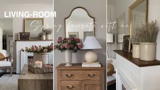 Spring Decorate With Me 2024 | Living-room Decor for Spring Time | Thrift finds | Aesthetic Neutral