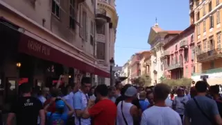 English hooligans in Nice