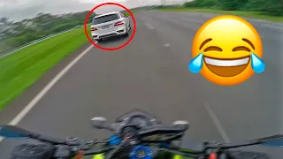 😂 My family CAR is faster than Sport Bike [Cars vs Motorcycles pt.3]