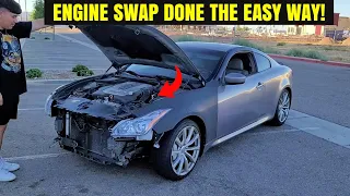 How To Pull A Blown Motor On Your G37 Or 370z! DIY VQ35HR VQ37VHR Engine Replacement