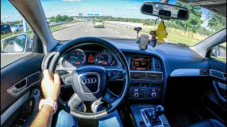 2004 Audi A6 C6 [3.0 V6 TDI 225 HP] | POV Test Drive #829 Joe Black