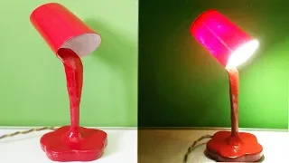 Make a Home Made Unique table Lamp |Night Lamp |DIY Table Lamp
