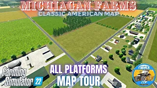 MICHIGAN FARMS MAP - Map Tour - Farming Simulator 22