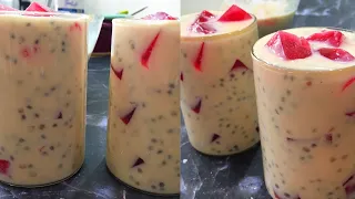 Delicious Custard Milk & Sago Drink Recipe for Iftar | Iftar Drink | Ramadan Special | Summer Drink