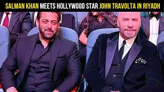 Salman Khan meets Hollywood star John Travolta in Riyadh