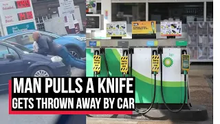 Man Pulls Knife on Driver who Runs into him During Petrol Row as UK Fuel Crisis Deepens | Cobrapost