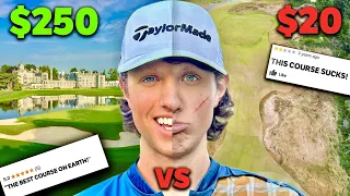 A $20 vs $250 Golf Round!