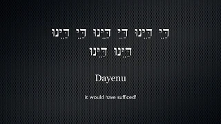 Dayenu - For Passover