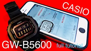 CASIO G-SHOCK GW B5600 Bluetooth FULL review and tutorial -Read description WorldTime custom setting
