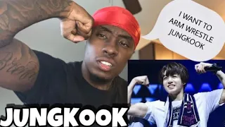 REACTING TO “How strong is BTS Jungkook? Is he the strongest in the group?”