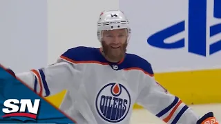 Mattias Ekholm Blasts Slapshot To Net First Goal In Oilers Uniform vs. Maple Leafs