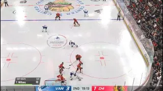 NHL 24 Blackhawks vs Cunucks Highlights