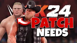 WWE 2K24 Next Patch Update Needs To Fix This! (BROCK LESNAR)