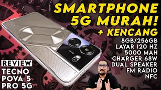 HP 5G Murah 2.9 Jutaan, Keren, Fitur Lengkap, Kencang utk Harganya: REVIEW TECNO POVA 5 Pro 5G