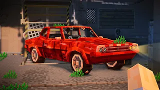RESTORATION OF AN ABANDONED MUSCLE CAR IN MINECRAFT!