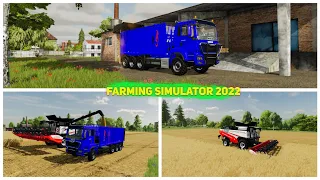 Таймлапс #92/Вывоз урожая/Уборка пшеницы/Карта Бухалово/Farming Simulator 2022