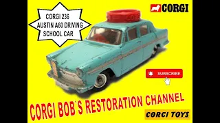 Corgi 236 Austin A60 Driving School Car Complete Restoration