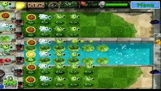 plants vs zombie 3D pool level 3-1 #pvz #gaming