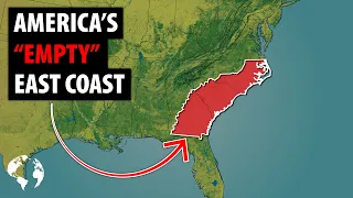 Why So Few Americans Live In This HUGE Area Of The East Coast