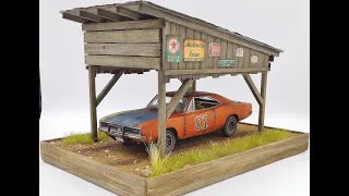 1:24 Danbury Mint 1969 Dodge Charger GENERAL LEE Barn Diorama 4SALE on Ebay