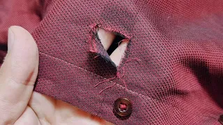 There is nothing more beautiful than repairing a hole in your clothes yourself without leaving a