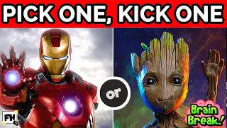 Pick One, Kick One  - Marvel Superhero Brain Break Games | GoNoodle Inspired