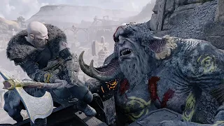 Kratos Kills A Random Troll - God of War Ragnarok (Black Bear Armor) - PS5 Gameplay (4K 60FPS)