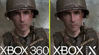 Call of Duty 2 Xbox 360 vs Xbox Series X Frame Rate Test