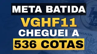 BATI A META 536 COTAS DO FUNDO IMOBILIÁRIO  VGHF11