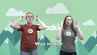 WAY MAKER! Leeland / Motions and Lyrics for Kids!