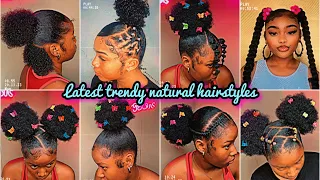 💅🏼💦New Slayed 4c Natural hairstyles for black girlies🎀 | 𝐏𝐢𝐧𝐭𝐞𝐫𝐞𝐬𝐭 inspired 💖