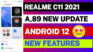 Realme C11 2021 New Software Update A.89 Hindi Review | Realme C11 2021 New Update Features.