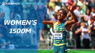 Faith Kipyegon wins fifth title in dominant 1500m performance in Eugene - Wanda Diamond League 2023