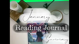 January Reading Journal Flip through | Lets talk books read & spreads