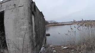 Flooded abandoned pump station