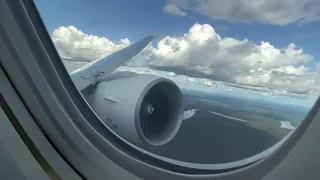 KLM 777-200 Landing Paramaribo Suriname