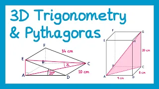 3D Trigonometry and Pythagoras - GCSE Higher Maths