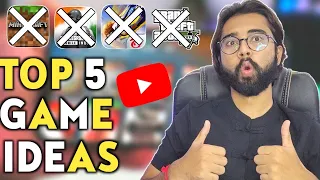 Top 5 Games To Start Youtube Channel With Topic Ideas || 100K - 300K Views Daily || No Competition