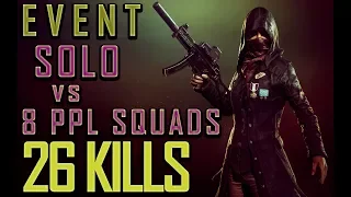 Остался один против сквадов по 8 человек / 26 kills / event / новый режим / BEST PUBG