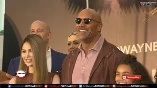 Skyscraper: Premiere Footage - The Rock and The Cast