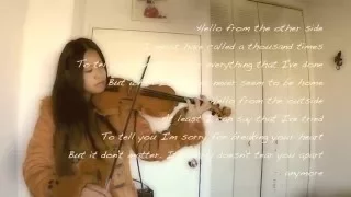 Hello~Adele~ Shiki Violin Cover with Lyrics